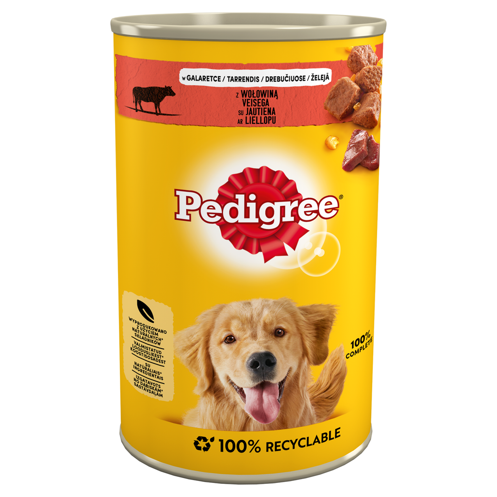 Pedigree Mokra Karma Dla Dorosłych Psów Z Wołowiną W Galaretce 1200g