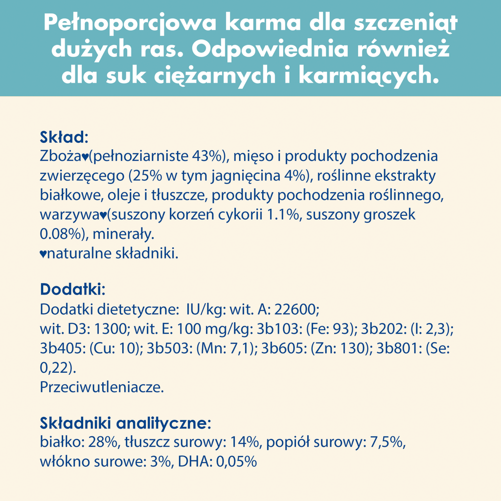 Purina Dog Chow Puppy Z Jagnięciną 14kg