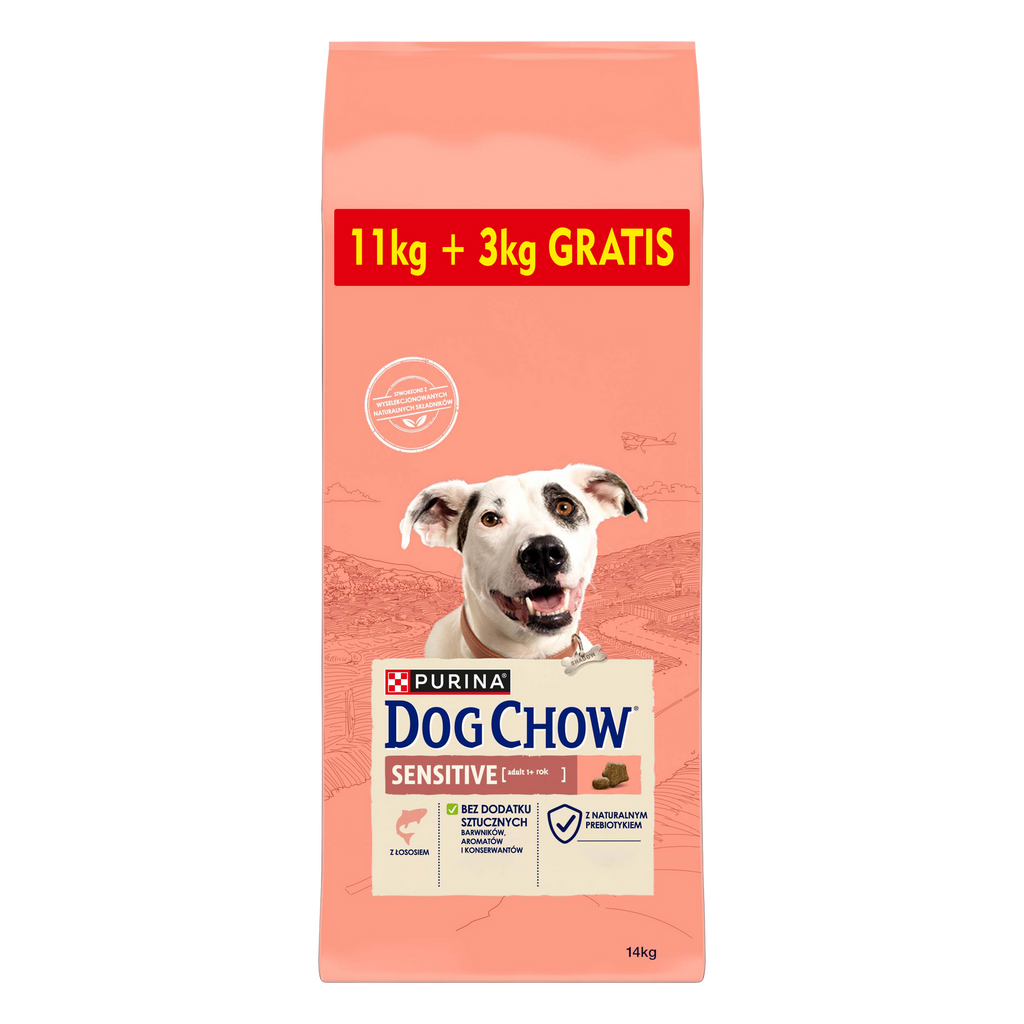 Purina Dog Chow Sensitive Adult Z Łososiem 14kg