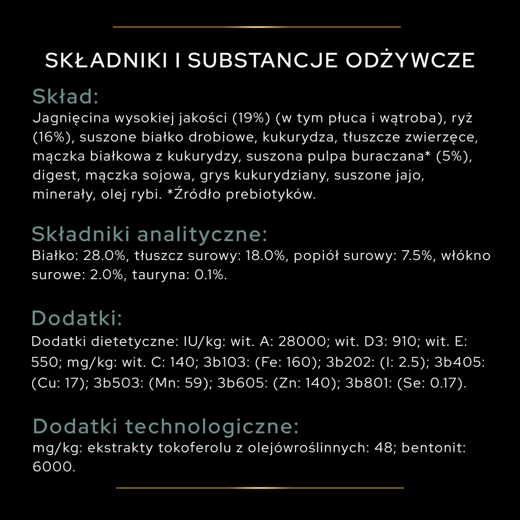 Purina Pro Plan Large Adult Athletic Optidigest Jagnięcina Z Ryżem 14kg