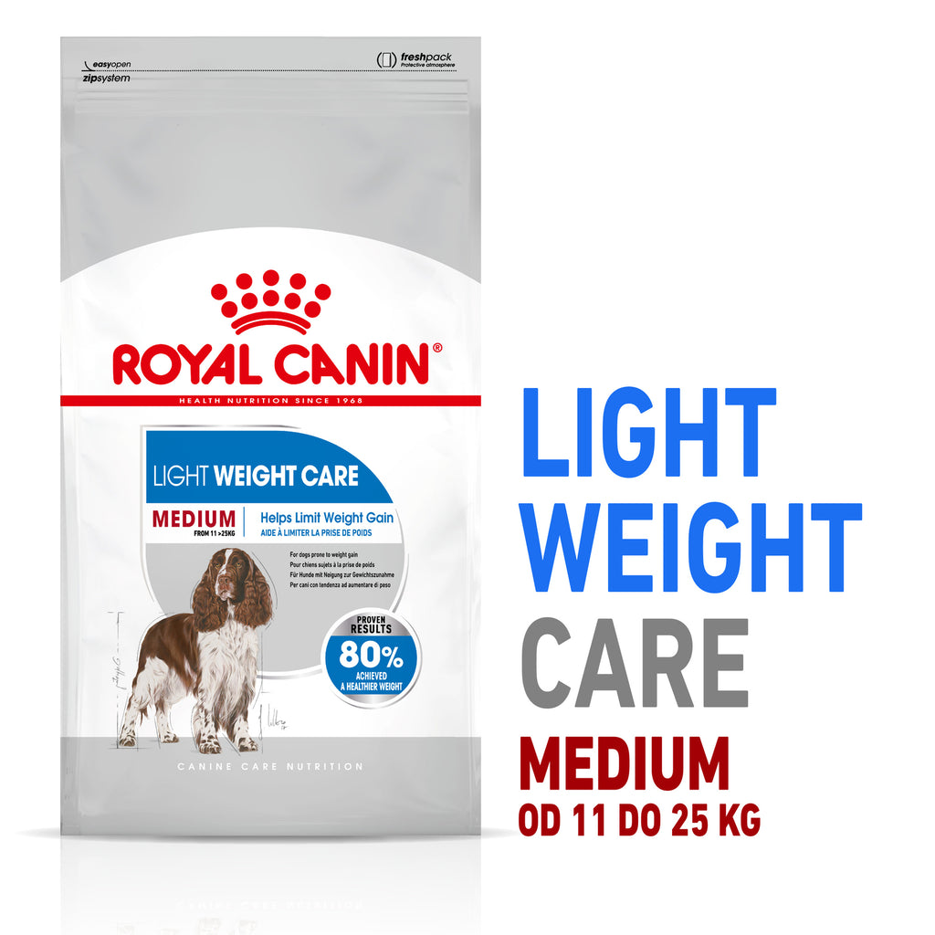 Royal Canin CCN Medium Light Weight Care Pełnoporcjowa karma dla psów dorosłych z tendencją do nadwagi 12kg