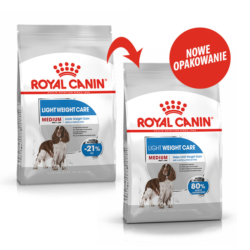 Royal Canin CCN Medium Light Weight Care Pełnoporcjowa karma dla psów dorosłych z tendencją do nadwagi 12kg