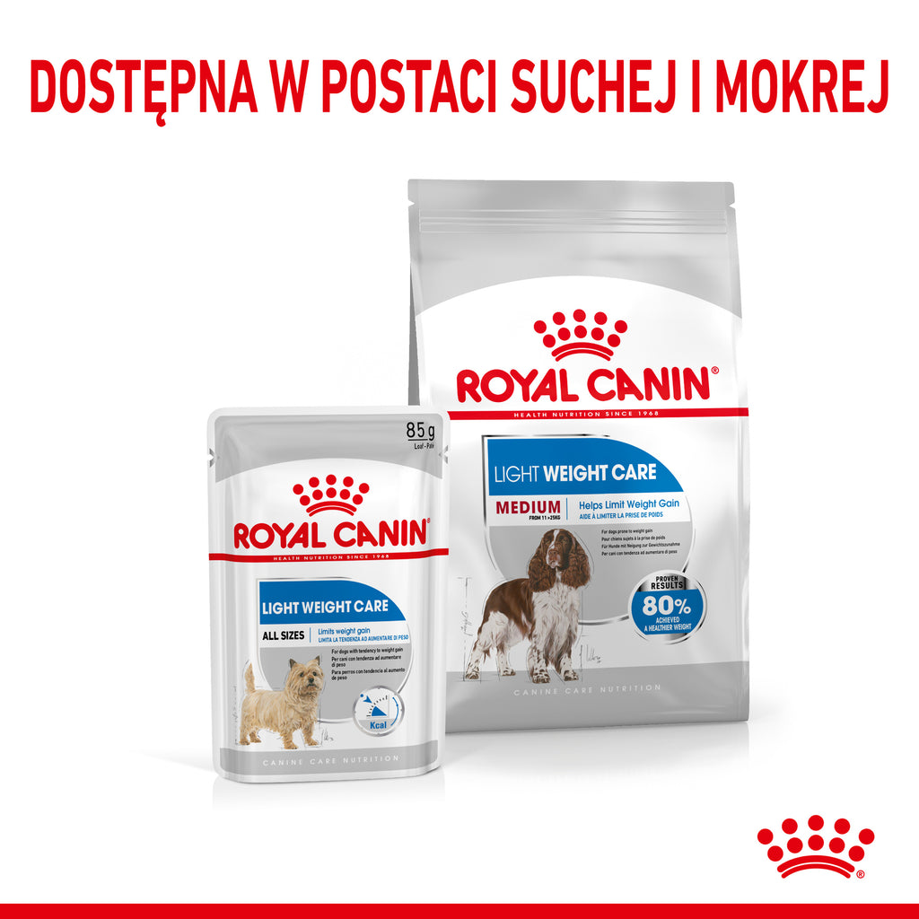 Royal Canin CCN Medium Light Weight Care Pełnoporcjowa karma dla psów dorosłych z tendencją do nadwagi 12kg