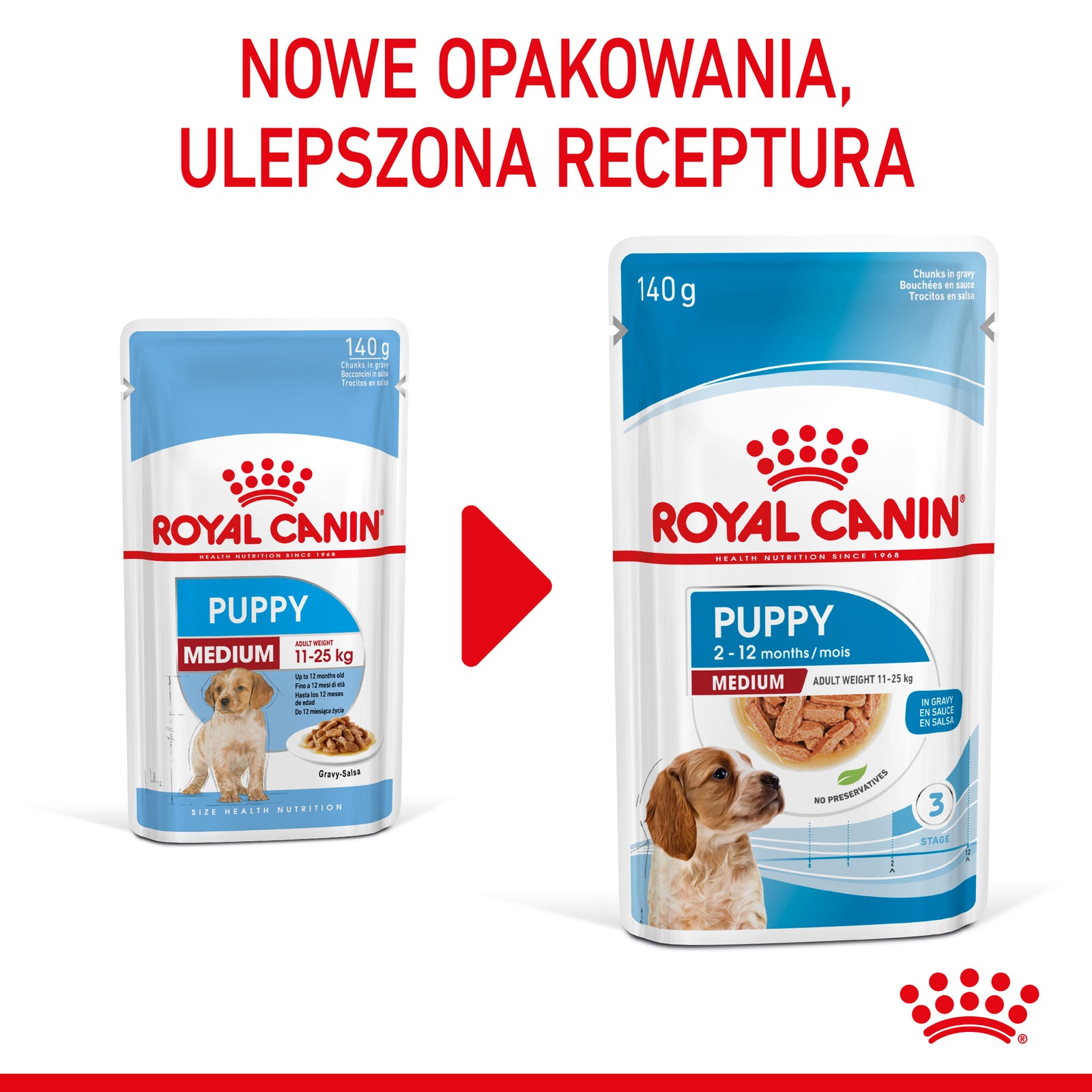 ROYAL CANIN Medium Puppy 10x140g