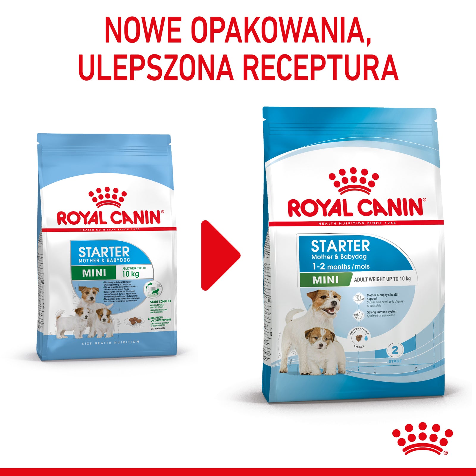 Royal Canin Mini Starter Mother & Babydog Pełnoporcjowa karma dla suk w ciąży oraz szczeniąt do 2 miesiąca życia 8kg