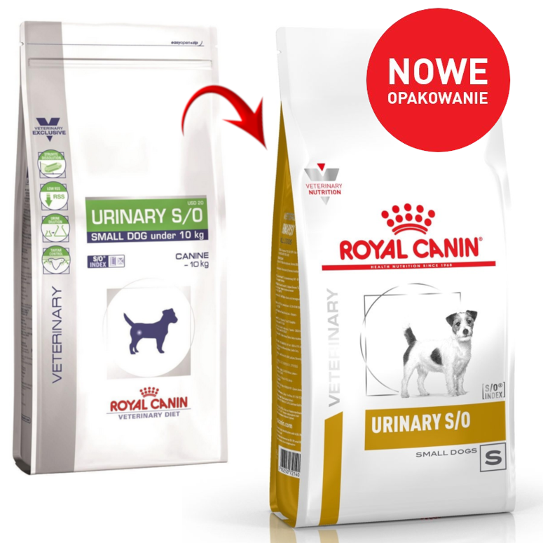 Royal Canin Urinary S/O Small Dog Specjalistyczna karma weterynaryjna dla psów rasy małej zapobiegająca powstawaniu kamieni 1,5kg