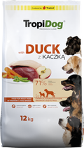 Tropidog Premium Adult Medium & Large Breed Kaczka Z Ryżem 12kg