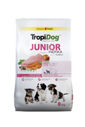 Tropidog Premium Junior Small And Medium Breeds Łosoś Z Ryżem 8kg
