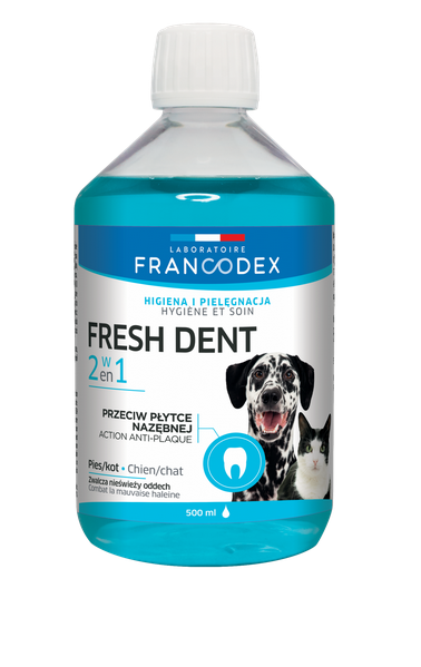 Zolux Francodex Fresh Dent Płyn Do Higieny Jamy Ustnej 500ml